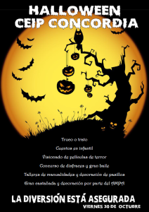 Cartel Halloween 2015 CEIP Concordia