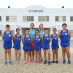 El equipo con la equipación de atletismo